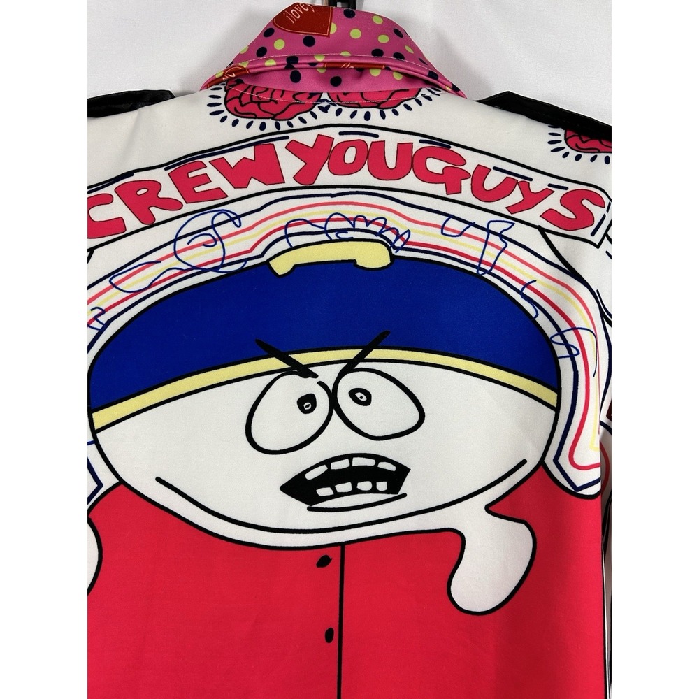 SHEIN South Park Cartman Moto Jacket Medium Screw You Guys Pop Art Biker Rare M - Picture 11 of 14